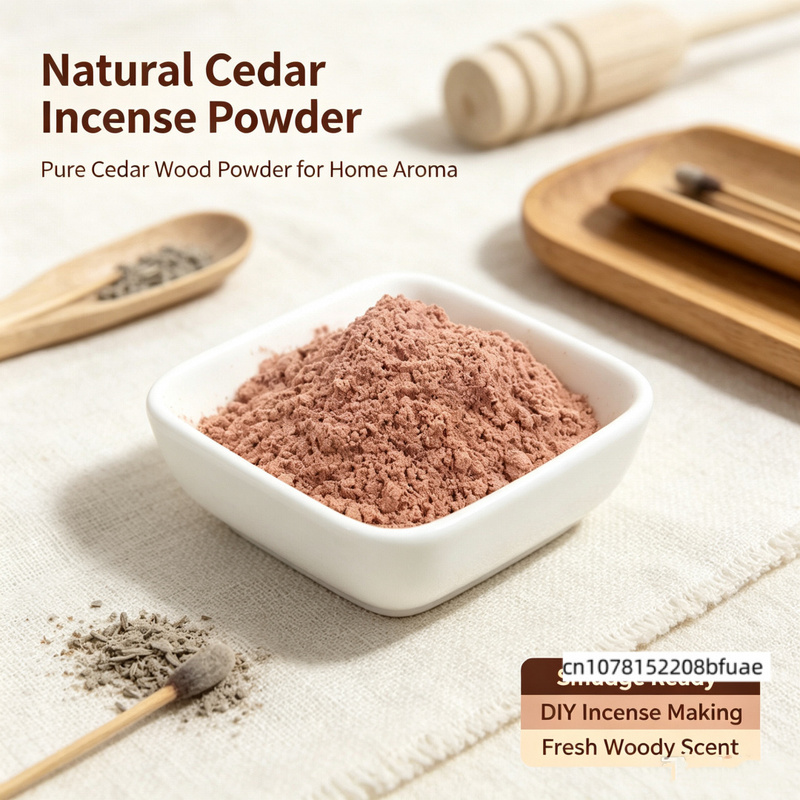 Home Fragrance Powder - 100% Bubuk Kayu Cedar Alami, Bubuk