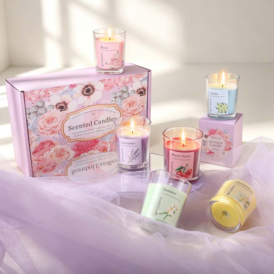 Home Fragrance Gift Set - Set Hadiah Lilin Aromaterapi Beraroma 6