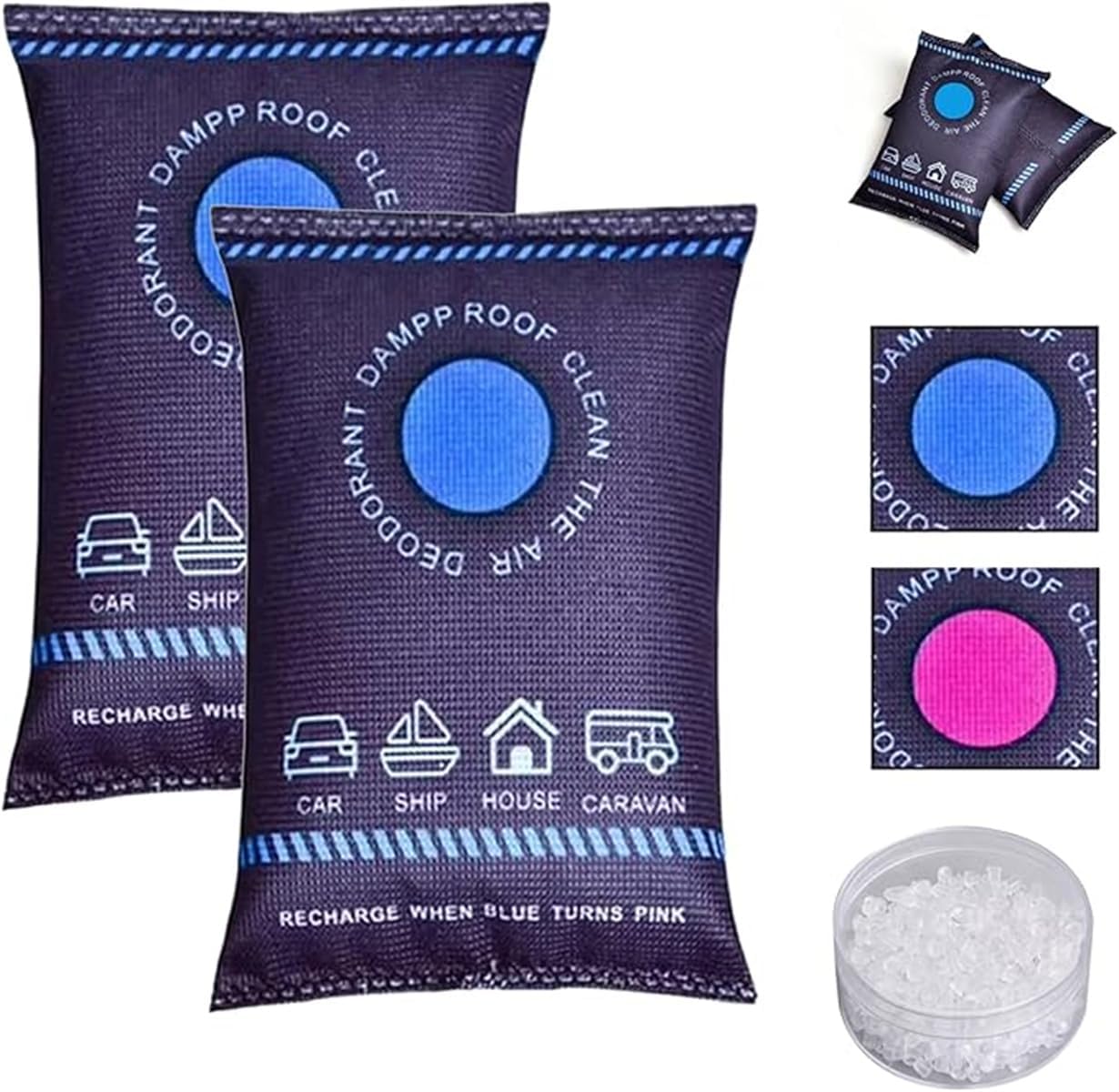 Home Fragrance Powder - Kantong Dehumidifier Silikon yang Dapat Digunakan