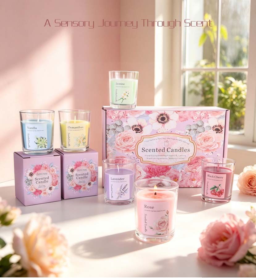 Set Hadiah Lilin Aromaterapi B - Home Fragrance Gift Set ulasan dan harga